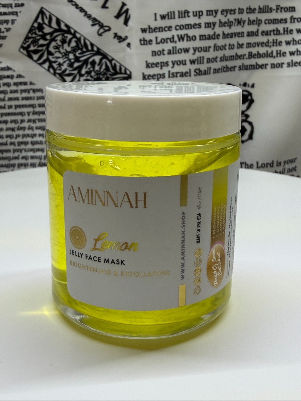 Aminnah Lemon Jelly Face Mask